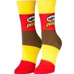 PRINGLES Mens Crew Socks 6-12 NWT